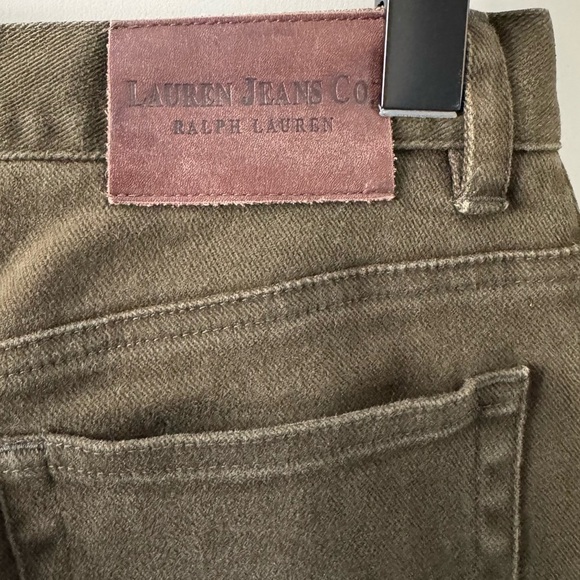 VINTAGE RALPH LAUREN JEANS CO. RALPH LAUREN STRAIGHT LEG JEANS OLIVE GREEN 4 P - Picture 4 of 5